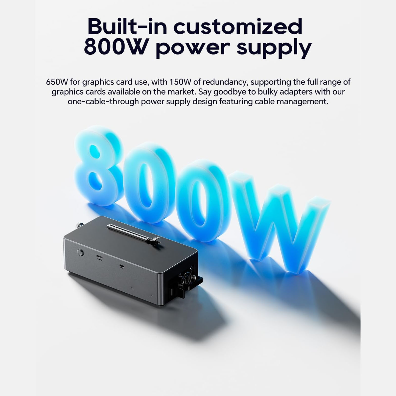 محطة إرساء EGPU مع وحدة تغذية  - مراجعة Oculink Gpu Dock Station وسعره