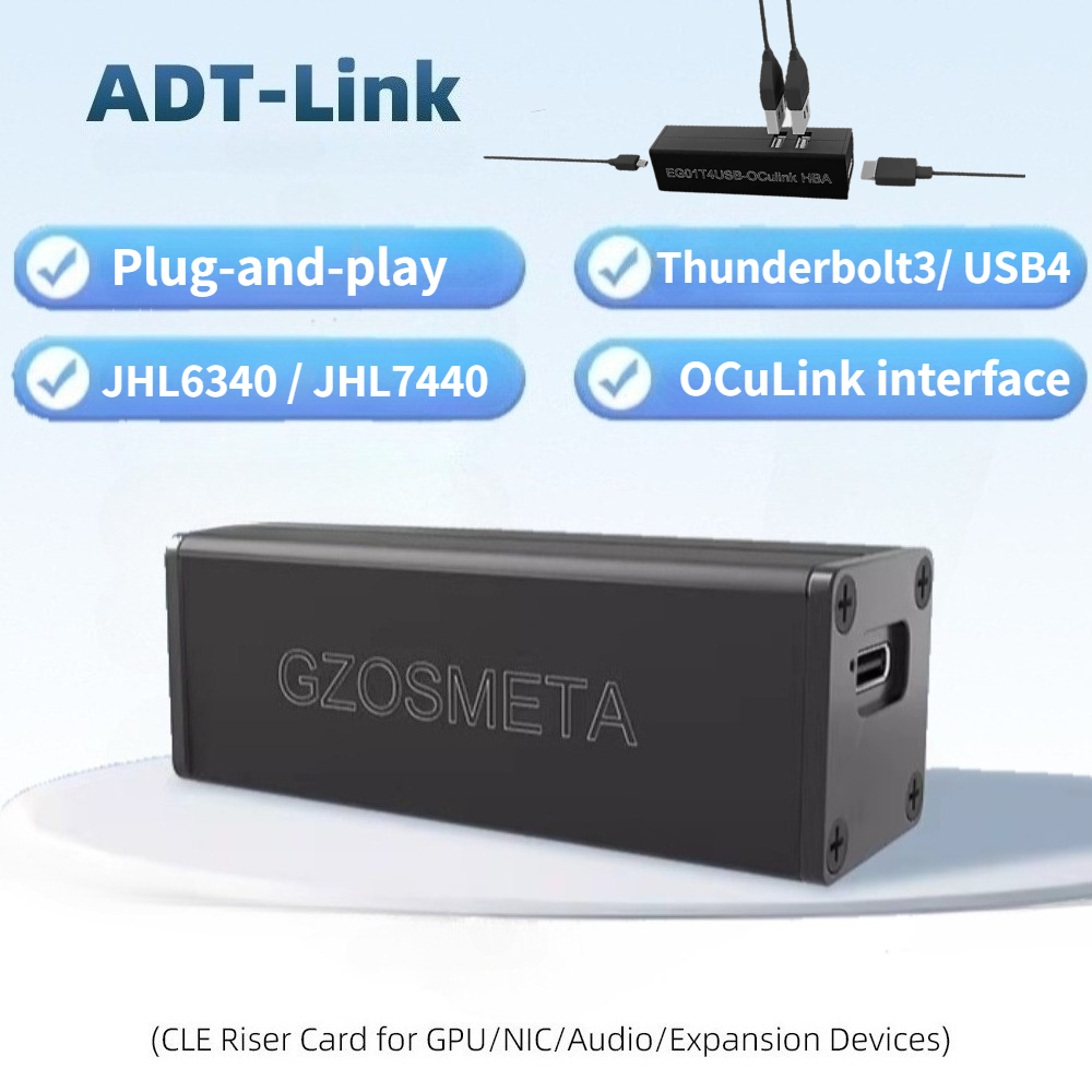 محول T3 / T4 OCuLink Thunderbo - مراجعة Gpu External Dock Egpu Thunderbolt 4 وسعره