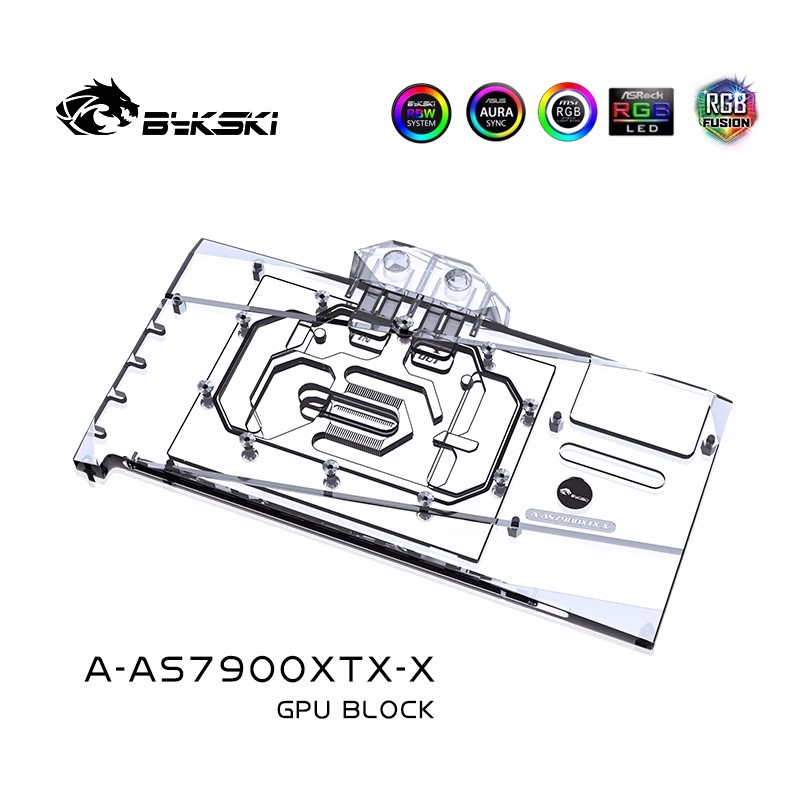 بلوك مائي من Bykski لاستخدامه  - مراجعة Rx 7900 Xt 20Gb وسعره